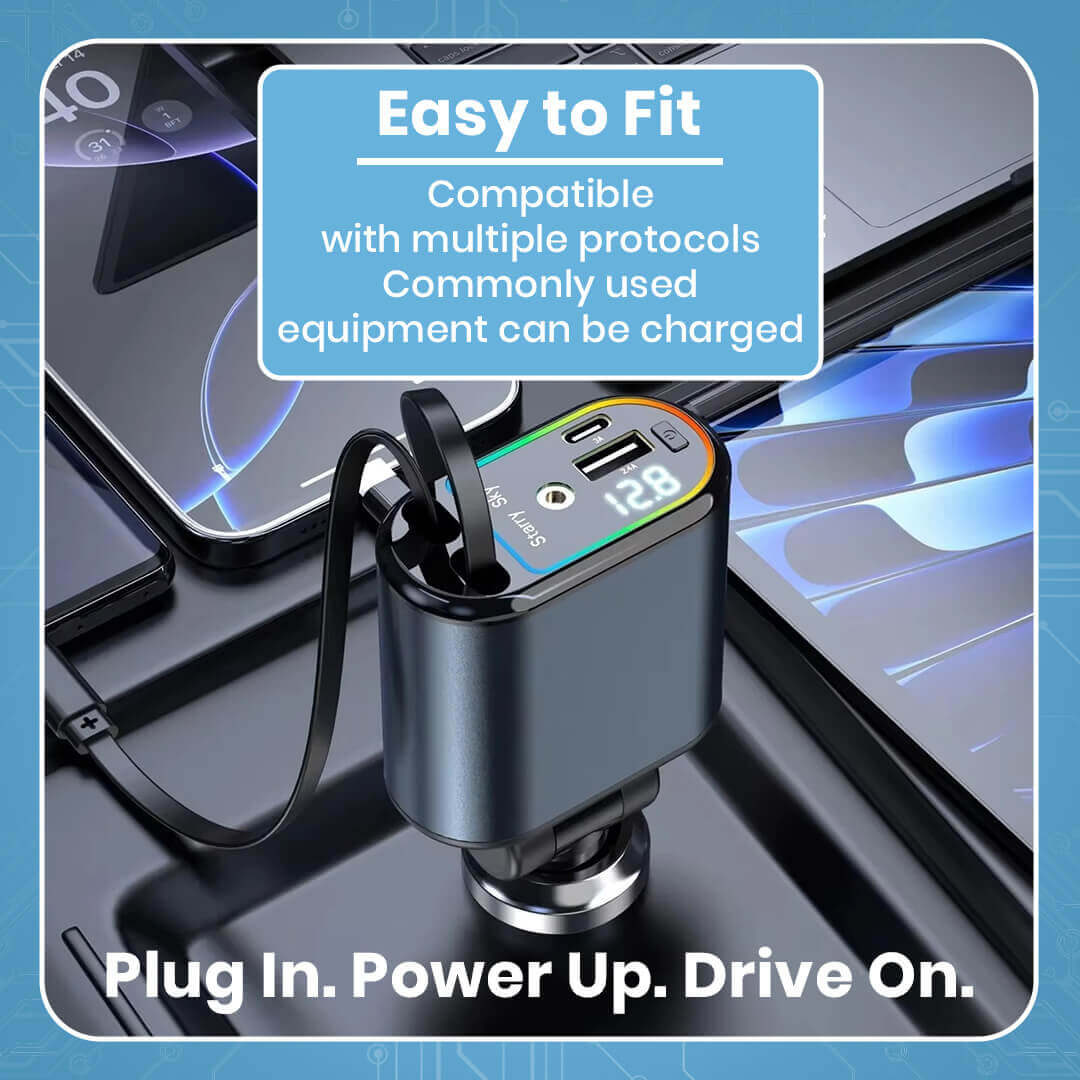 4 in 1 Retractable Charger