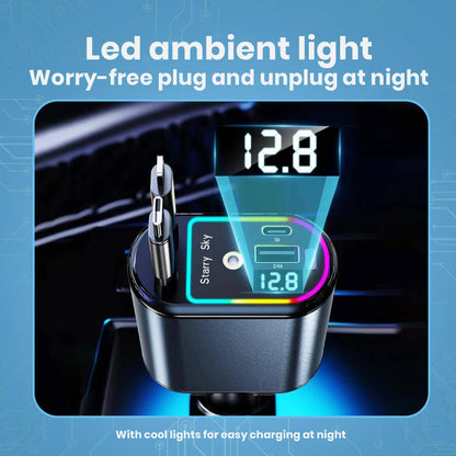 4 in 1 Retractable Charger